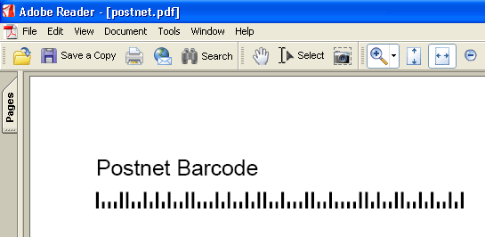 Postnet Barcode
